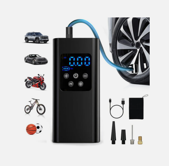 Sweet Home Australia™ Cordless Tyre Inflator with LCD Display, 150 PSI Electric Air Pump (12V)