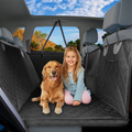 Sweet Home Australia™ Hard-Bottom Large Car Back Seat Mat & Hammock — Dog Protector (Black)