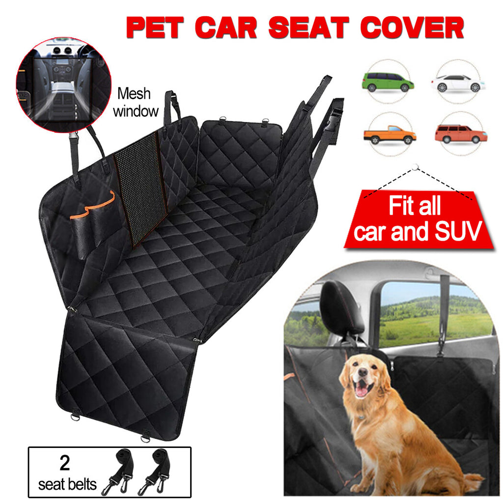 Premium Pet Car Cover Waterproof Cat Dog Back Seat Hammock NonSlip Protector Mat