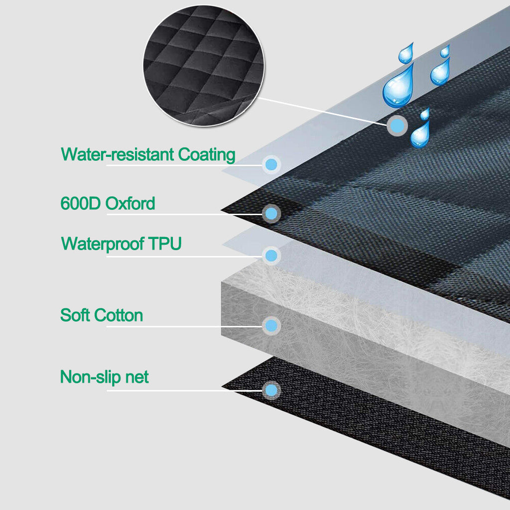 Premium Pet Car Cover Waterproof Cat Dog Back Seat Hammock NonSlip Protector Mat