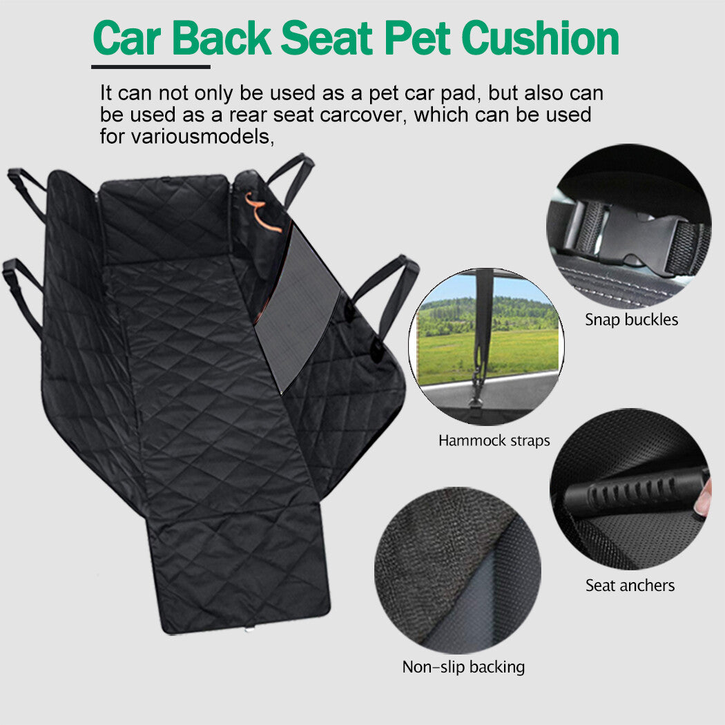 Premium Pet Car Cover Waterproof Cat Dog Back Seat Hammock NonSlip Protector Mat