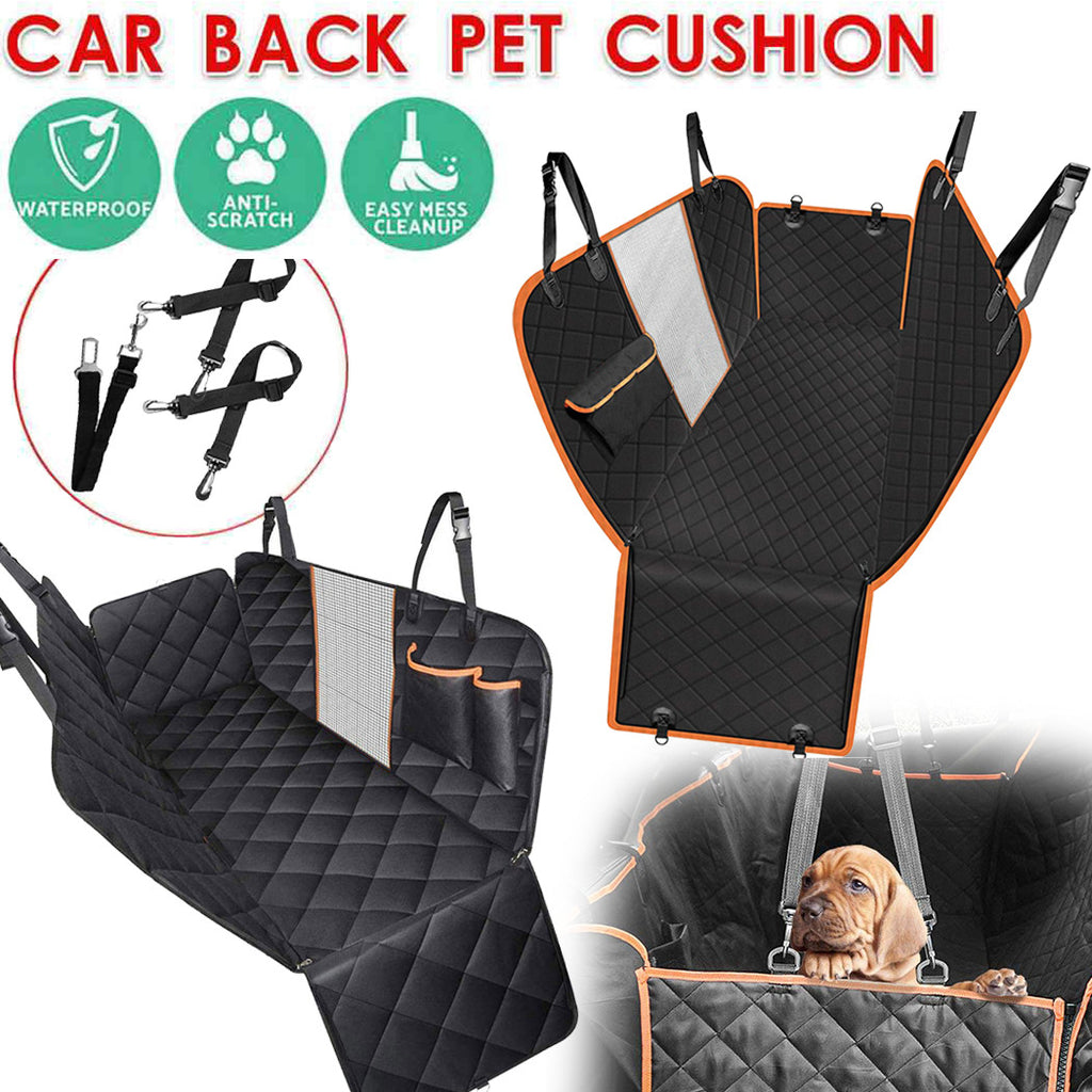 Premium Pet Car Cover Waterproof Cat Dog Back Seat Hammock NonSlip Protector Mat